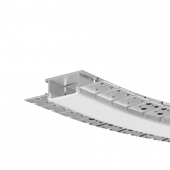 Алюминиевый профиль встраиваемый MAYTONI ALM-6214SB-S-2M с боковым изгибом Алюминиевый профиль встраиваемый MAYTONI ALM-6214SB-S-2M с боковым изгибом