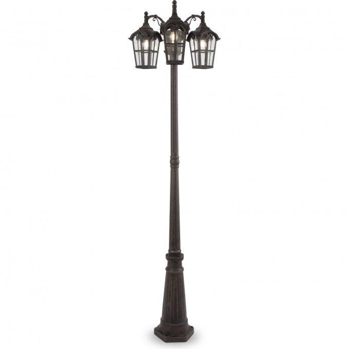 Фонарь уличный (столб) MAYTONI ALBION антик O413FL-03BZ Фонарь уличный (столб) MAYTONI ALBION антик O413FL-03BZ