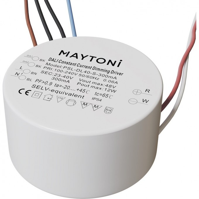 Источник питания MAYTONI DALI DT6 12W IP54 PSL-DL40-S-300mA Источник питания MAYTONI DALI DT6 12W IP54 PSL-DL40-S-300mA