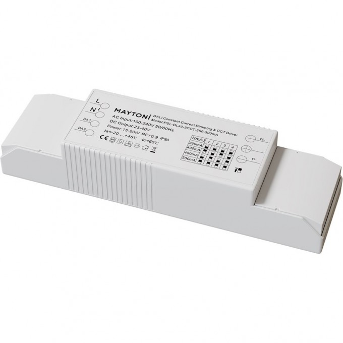 Источник питания MAYTONI DALI DT8 15-20W IP20 PSL-DL40-3CCT-350-500mA Источник питания MAYTONI DALI DT8 15-20W IP20 PSL-DL40-3CCT-350-500mA