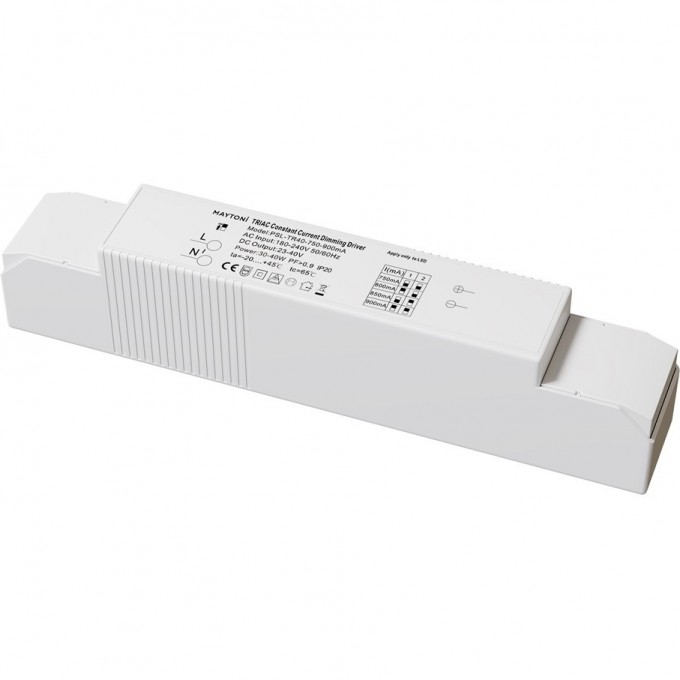 Источник питания MAYTONI TRIAC 30-40W IP20 PSL-TR40-750-900mA Источник питания MAYTONI TRIAC 30-40W IP20 PSL-TR40-750-900mA