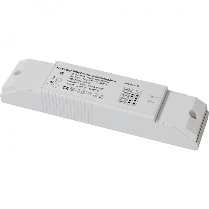 Источник питания MAYTONI TRIAC 5-12W IP20 PSL-TR40-150-300mA Источник питания MAYTONI TRIAC 5-12W IP20 PSL-TR40-150-300mA