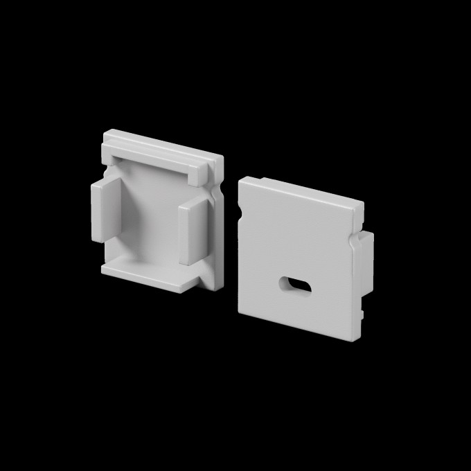 Комплект заглушек (для профиля 20×20) 2 шт., MAYTONI ALM-2020-EC 642072 Комплект заглушек (для профиля 20×20) 2 шт., MAYTONI ALM-2020-EC 642072