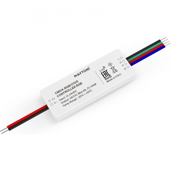 Контроллер MAYTONI для светодиодной ленты RGB 72Вт/144Вт 01125 Контроллер MAYTONI для светодиодной ленты RGB 72Вт/144Вт 01125