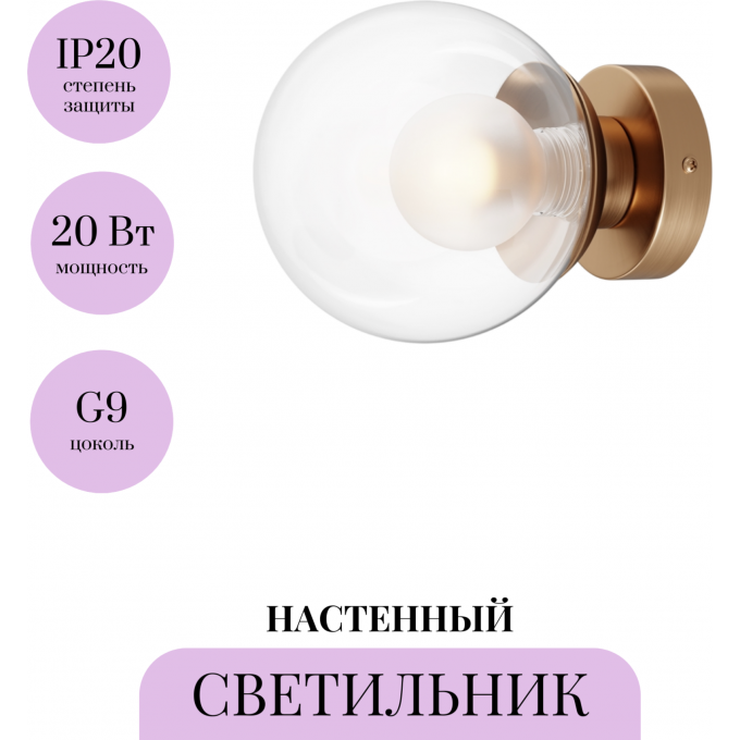 Настенный светильник (бра) MAYTONI BASIC FORM MOD521WL-01G1