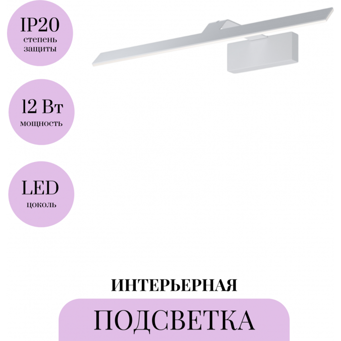Подсветка MAYTONI DECART MIR010WL-L12W4K Подсветка MAYTONI DECART MIR010WL-L12W4K
