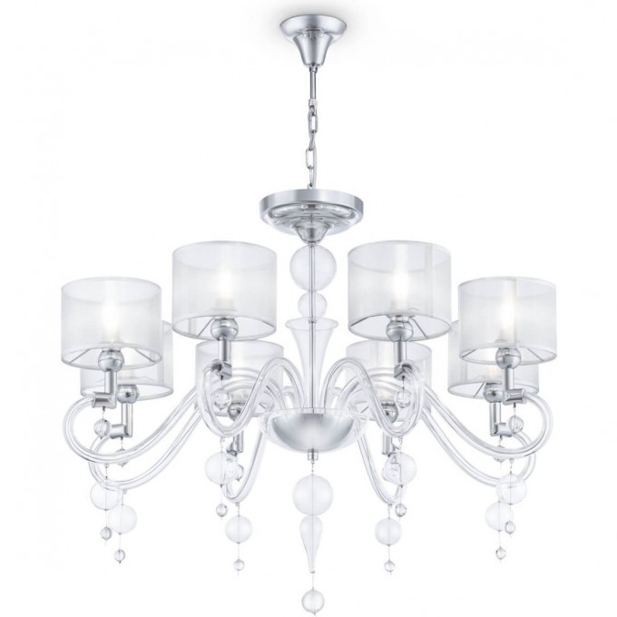 Подвесная люстра MAYTONI BUBBLE DREAMS хром MOD603-08-N Подвесная люстра MAYTONI BUBBLE DREAMS хром MOD603-08-N
