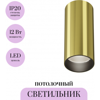 Потолочный светильник MAYTONI FOCUS LED C056CL-L12W4K-W-BS Потолочный светильник MAYTONI FOCUS LED C056CL-L12W4K-W-BS