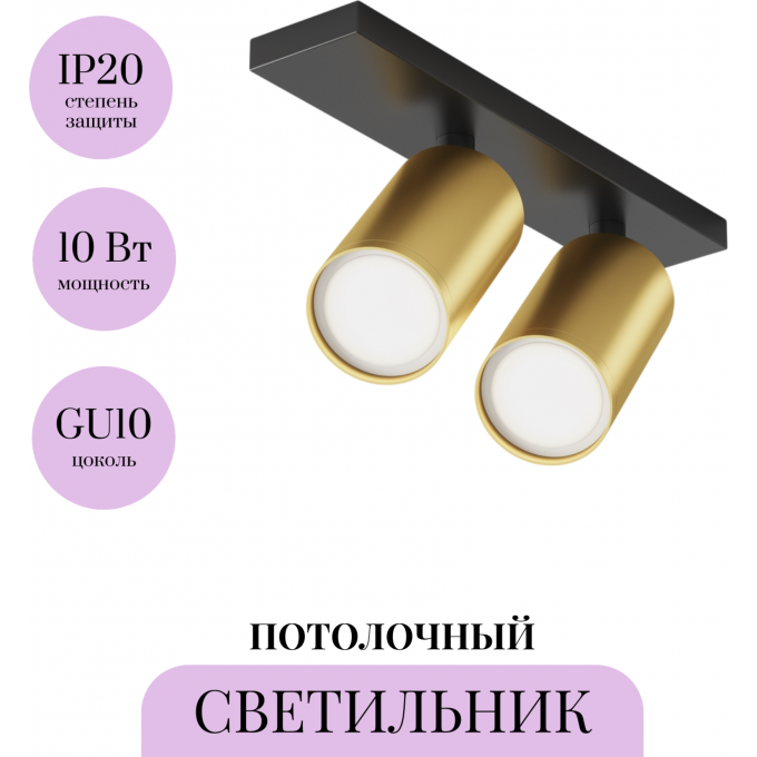 Потолочный светильник MAYTONI FOCUS S C051CL-U-02BMG
