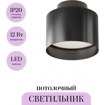 Потолочный светильник MAYTONI PLANET C009CW-L12B4K