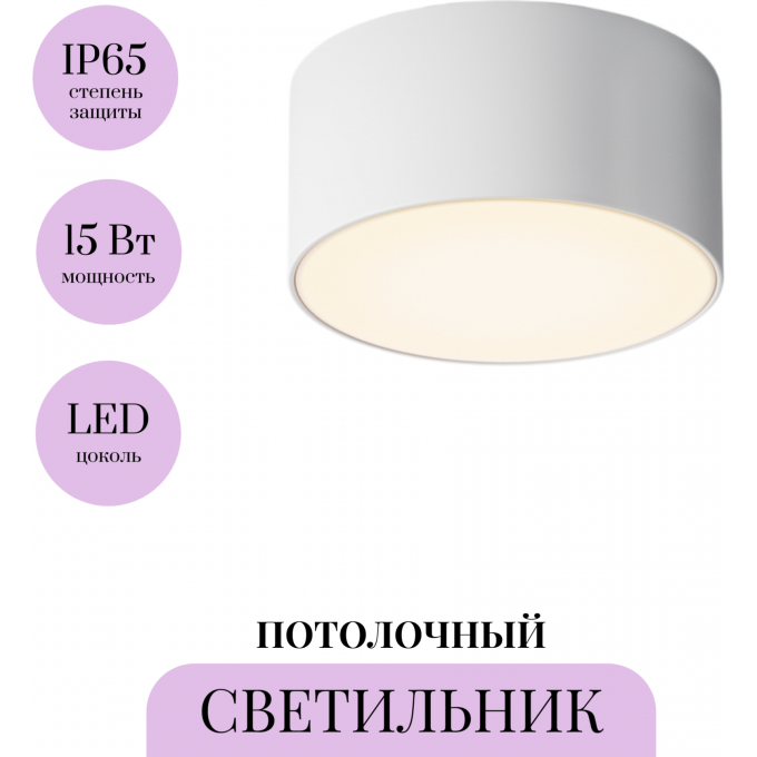 Потолочный светильник MAYTONI ZON IP O430CL-L15W3K