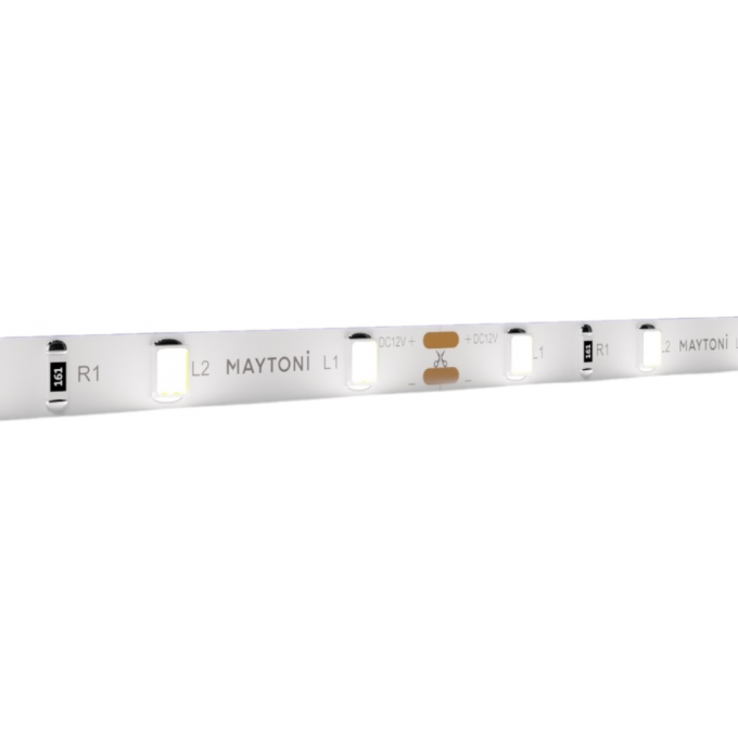 Светодиодная лента MAYTONI 12В 2835 4,8Вт/м 6000K 5м IP20 5мм 20009 Светодиодная лента MAYTONI 12В 2835 4,8Вт/м 6000K 5м IP20 5мм 20009