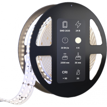 Светодиодная лента MAYTONI 24В 2835 30Вт/м 4000К 2,5м IP 20 201118 201118