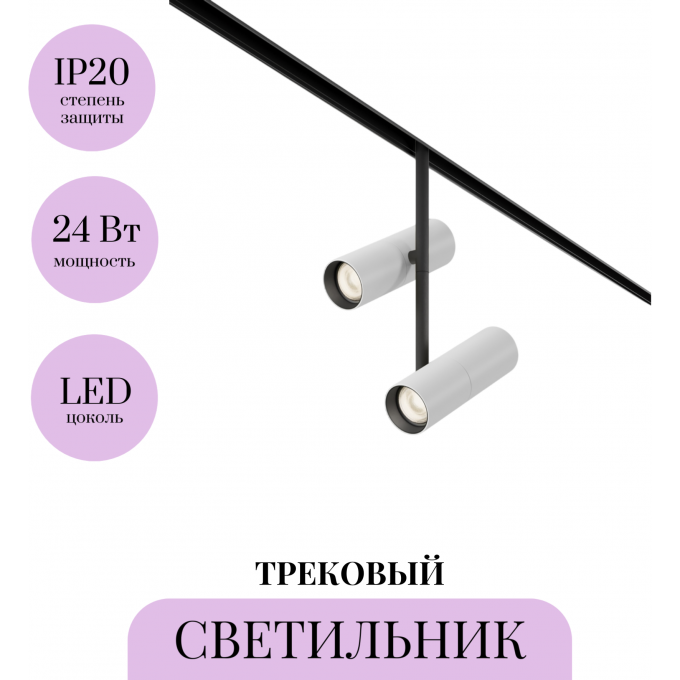 Трековый светильник MAYTONI ELTI DUO TR005-2-2X12W3K-BW