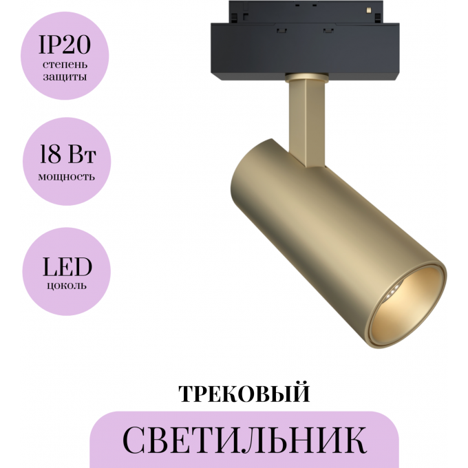 Трековый светильник MAYTONI FOCUS LED TR019-2-15W3K-MG