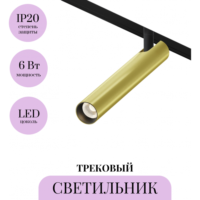 Трековый светильник MAYTONI FOCUS T TR141-2-6W3K-M-BS