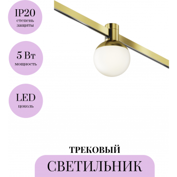 Трековый светильник MAYTONI LUNA FLARITY TR149-1-5W3K-BS Трековый светильник MAYTONI LUNA FLARITY TR149-1-5W3K-BS