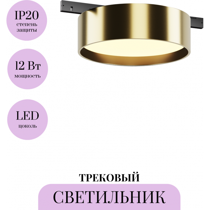Трековый светильник MAYTONI ZON LEVITY TR189-1-12W3K-BBS Трековый светильник MAYTONI ZON LEVITY TR189-1-12W3K-BBS