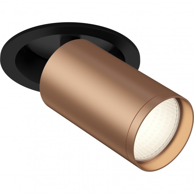 Встраиваемый светильник MAYTONI FOCUS S черный и медь матовая C048CL-1BC Встраиваемый светильник MAYTONI FOCUS S черный и медь матовая C048CL-1BC